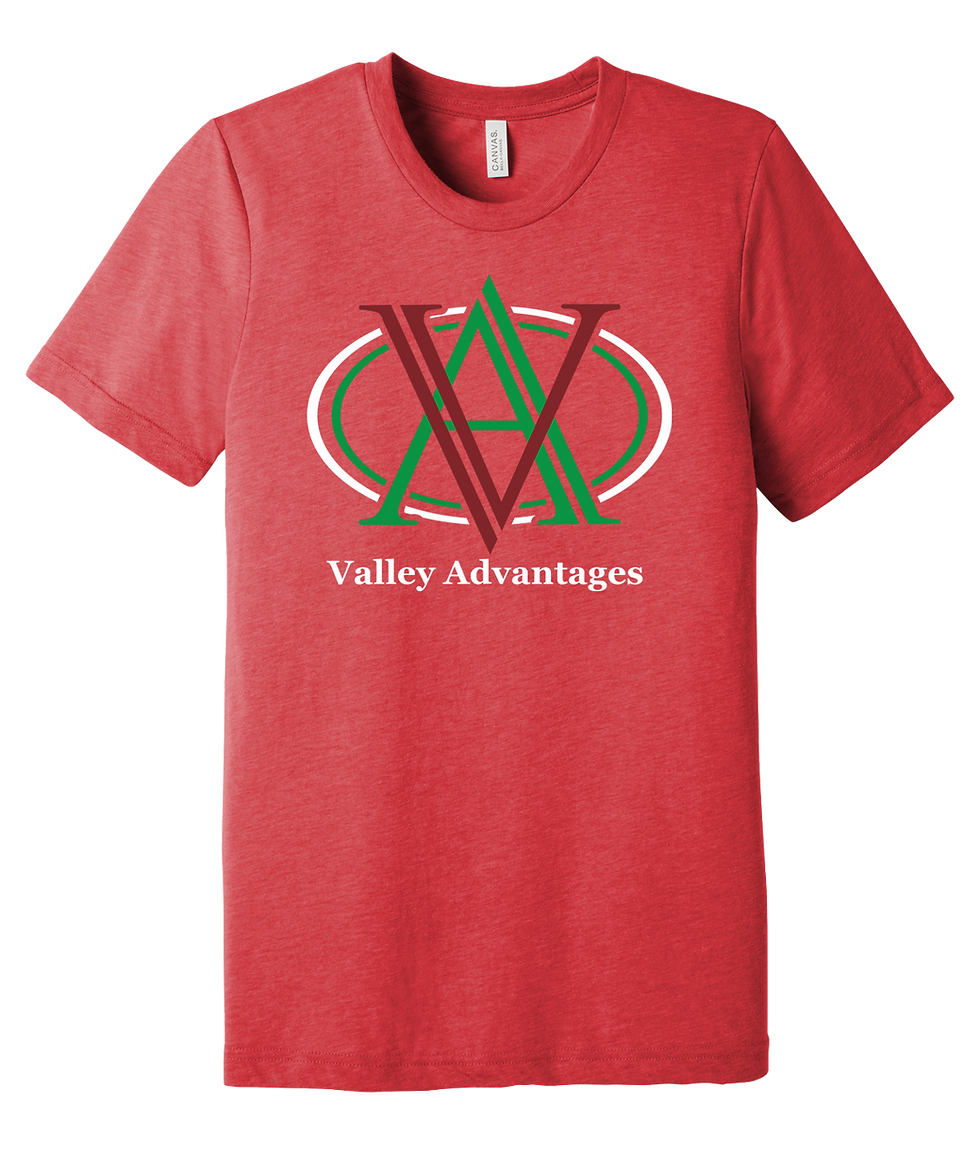 Thumbnail: Valley Advantages Monogram BELLA+CANVAS ® Unisex Triblend Short Sleeve Tee