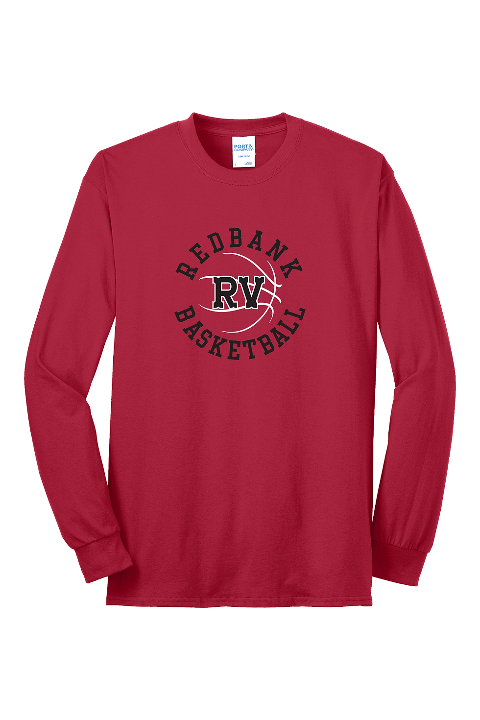 Thumbnail: RV Girls Elementary Basketball Port & Co™ Long Sleeve Core Blend Tee