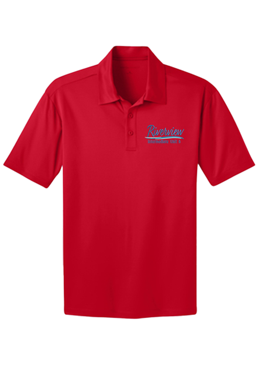 Thumbnail: Riverview Cursive Embroidered Port Authority® Silk Touch Performance Polo