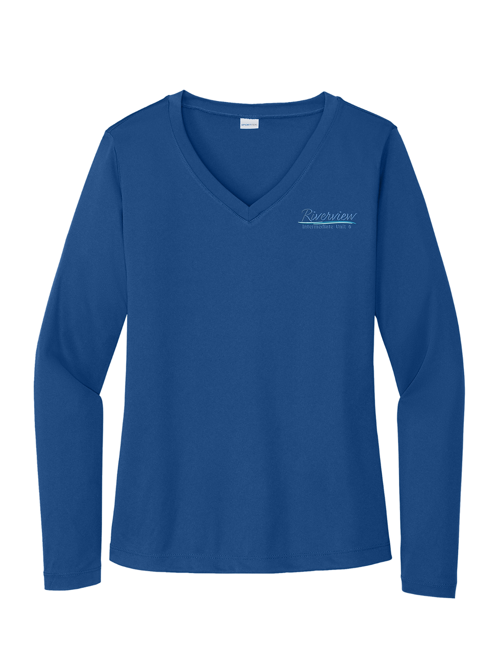 Thumbnail: Riverview Cursive Sport-Tek® Women's Long Sleeve PosiCharge® Competitor™ V-Neck