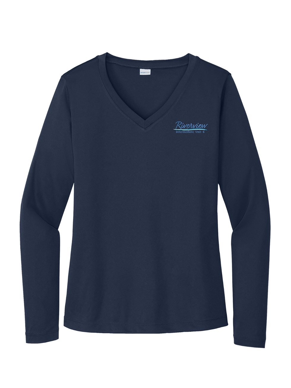 Thumbnail: Riverview Cursive Sport-Tek® Women's Long Sleeve PosiCharge® Competitor™ V-Neck