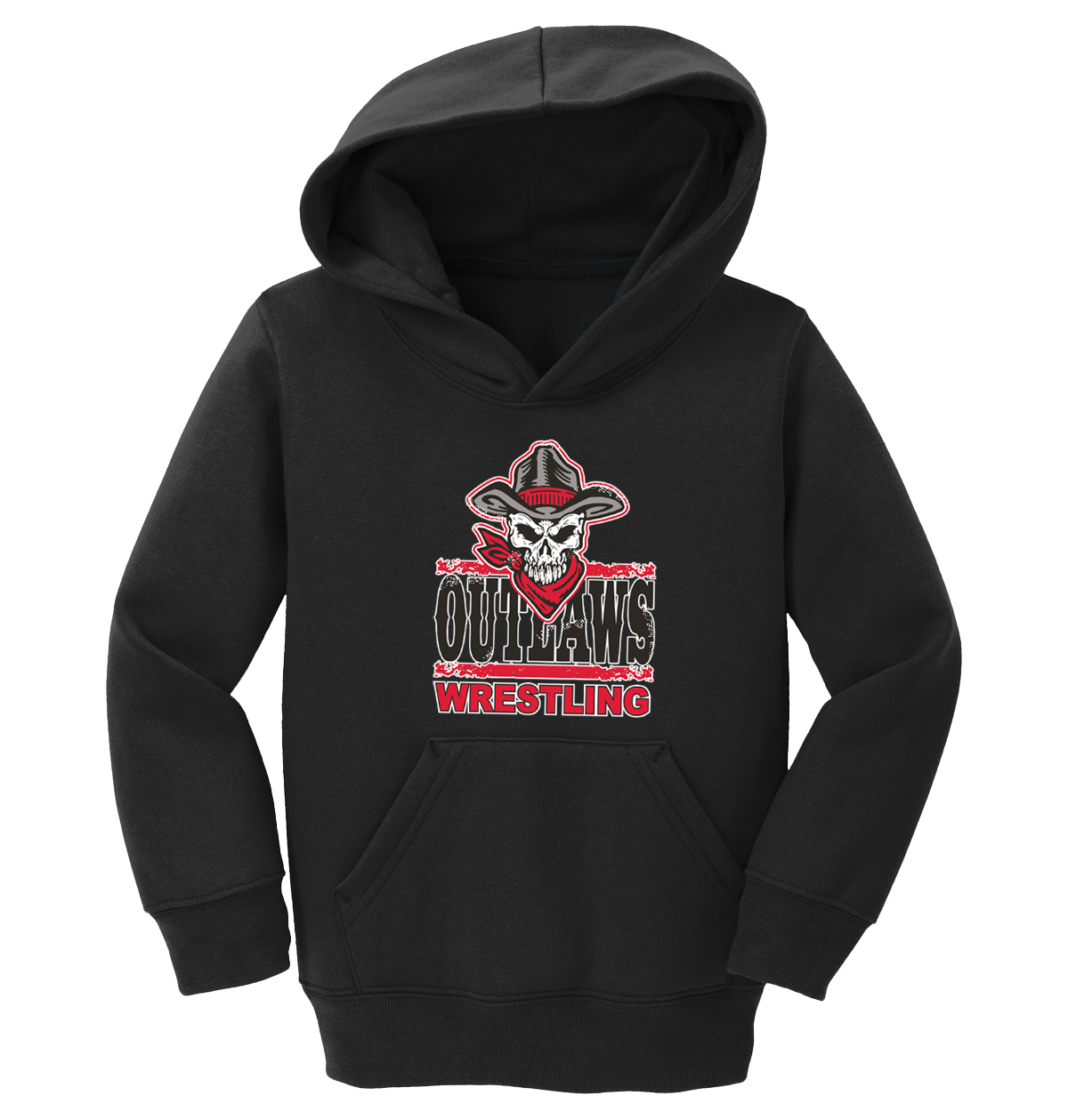 Outlaws Wrestling Port & Company® TODDLER Core Fleece Pullover Hooded Sweatshirt