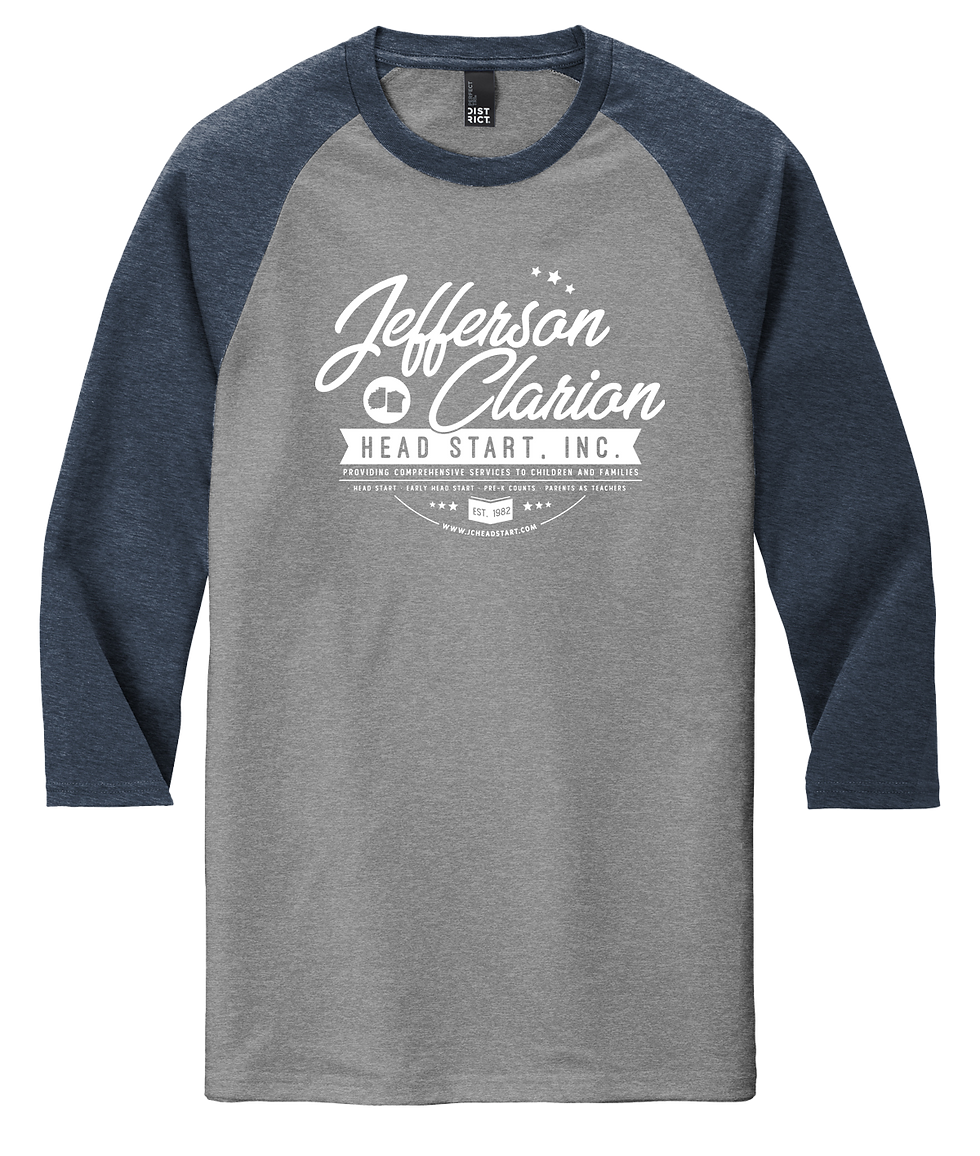 Thumbnail: Jefferson-Clarion District ® Perfect Tri ® 3/4-Sleeve Raglan