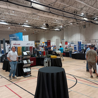 Exhibit hall at the 2026 NGA Gas Operations School & Exhibit featuring utility industry vendors and attendees