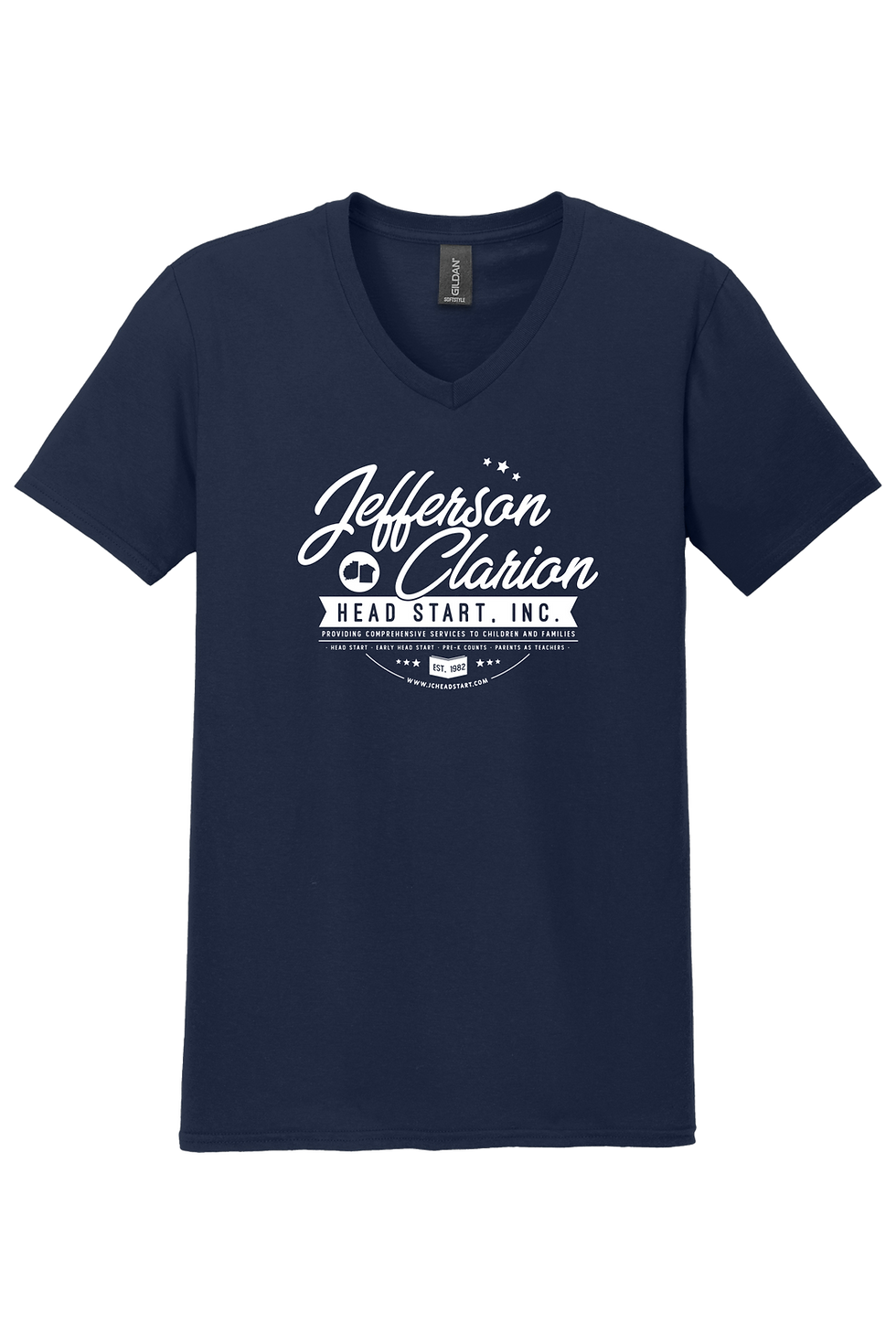 Thumbnail: Jefferson-Clarion Gildan Softstyle® V-Neck T-Shirt