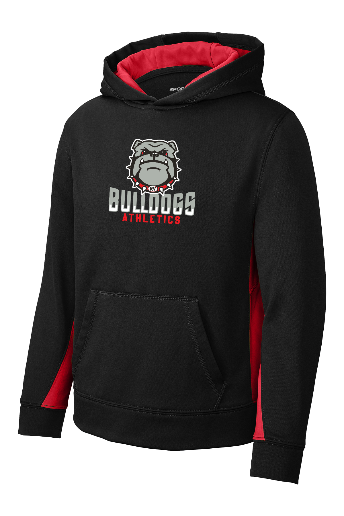 RV Youth Football "Bulldog" Sport-Tek Youth Sport-Wick Fleece Hooded Pullover