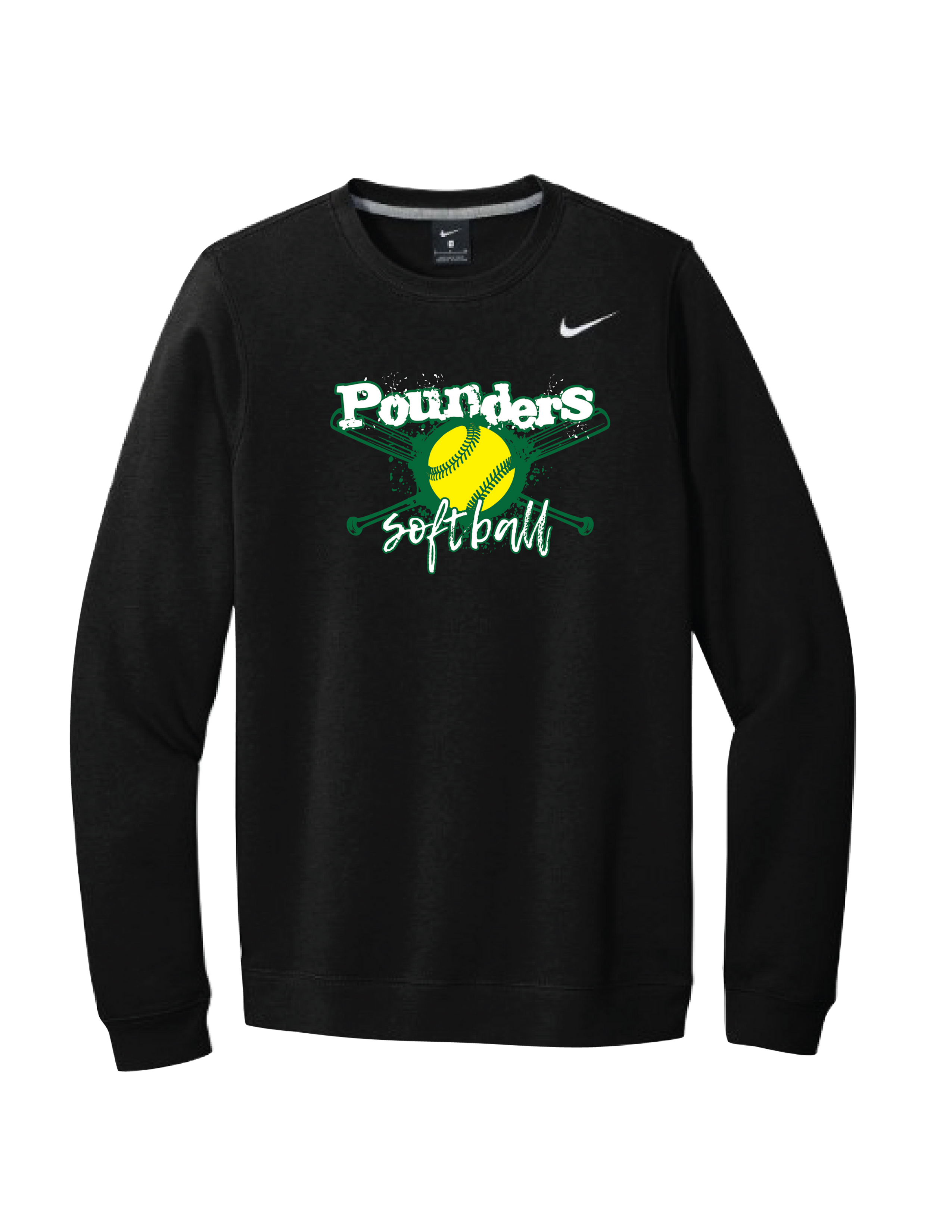 Pounders "Bats" Nike Club Fleece Crew