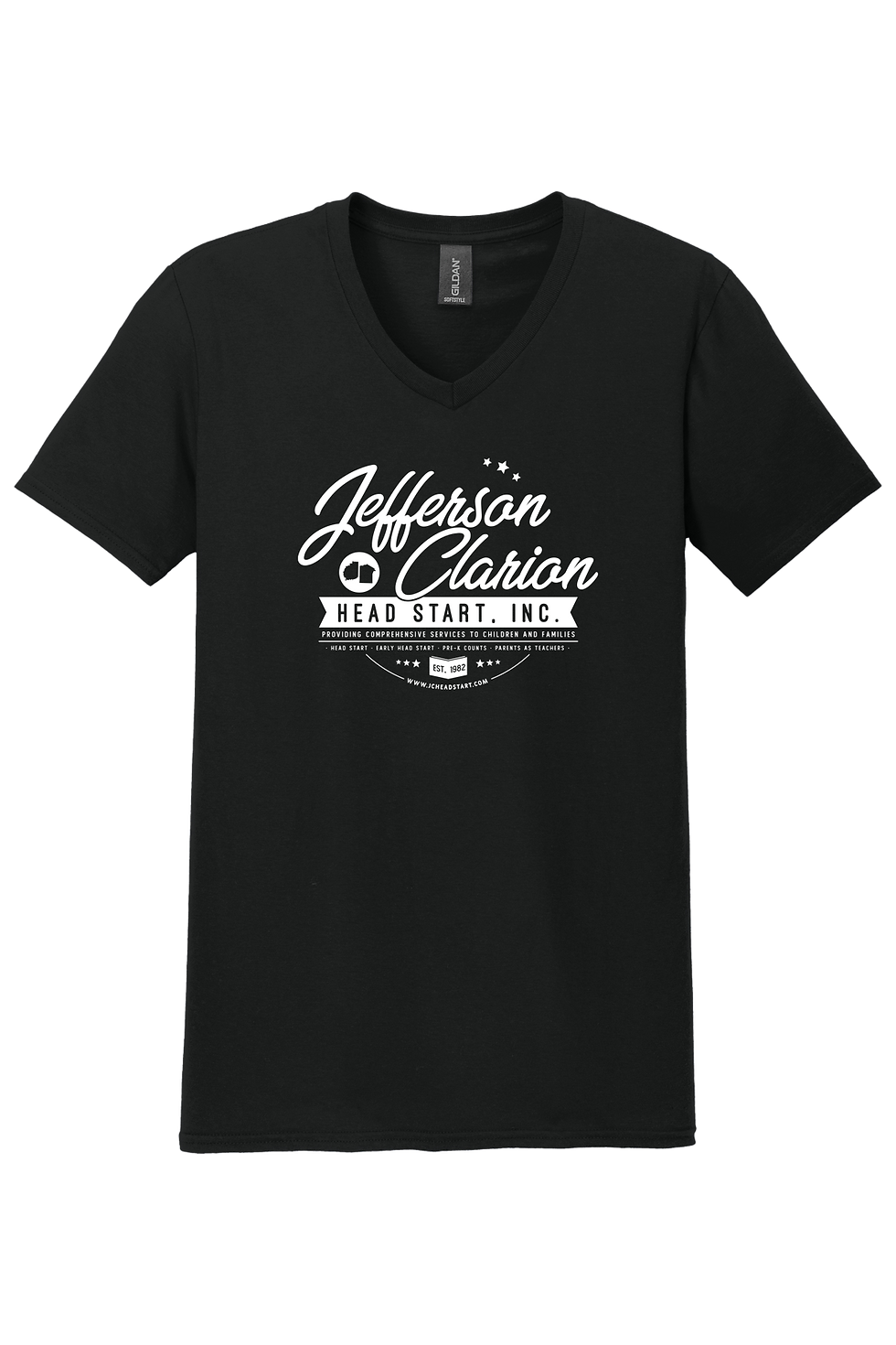 Thumbnail: Jefferson-Clarion Gildan Softstyle® V-Neck T-Shirt