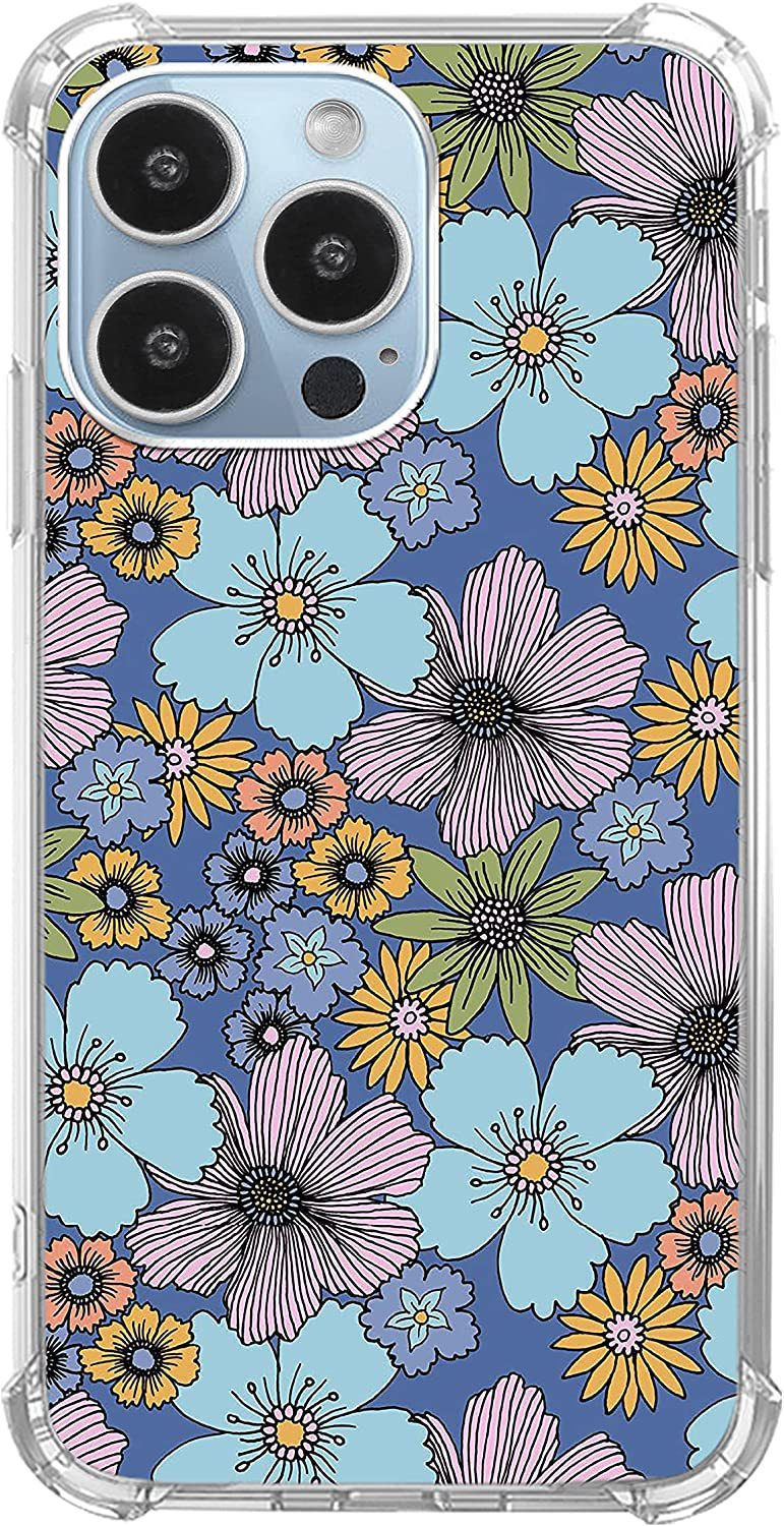 Thumbnail: Artistic Hippy Rainbow Smiley Flower Case for iPhone 15 Pro Max