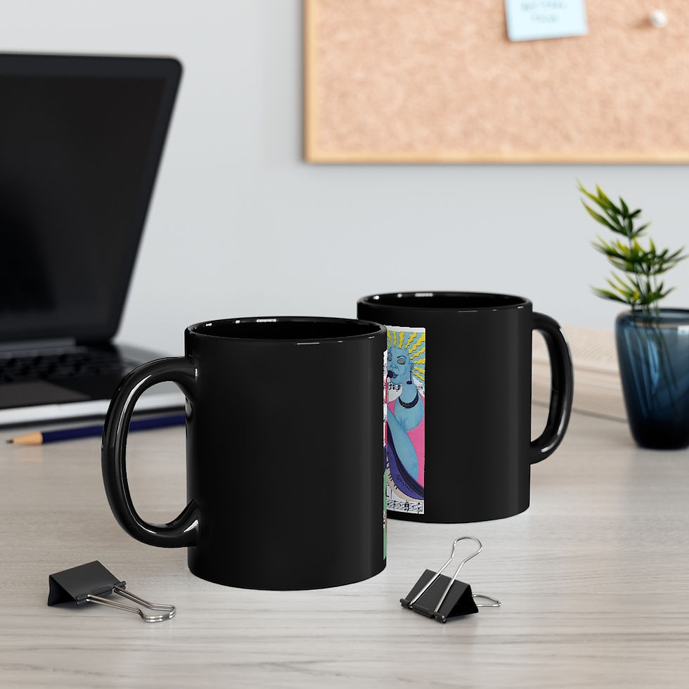 Thumbnail: Black mug 11oz