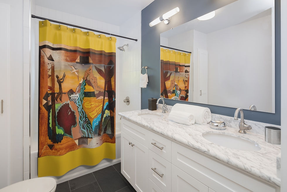 Thumbnail: "Flight to Forgiveness" - Shower Curtains