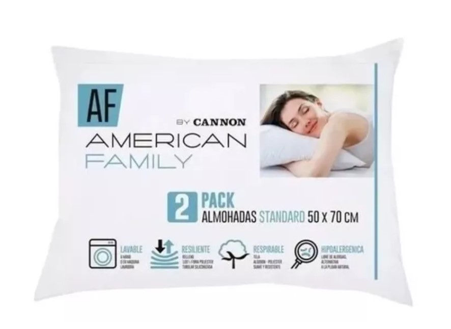Miniatura: Pack de Almohadas Cannon American Family 50x70 cms.
