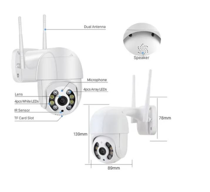 Miniatura: Camara Vigilancia Exterior Inalámbrica Ip/1080p/onvif/zoomx4
