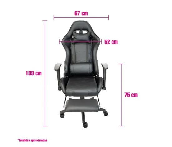 Miniatura: Silla Gamer Profesional Con Respaldo Y Base De Policarbonato