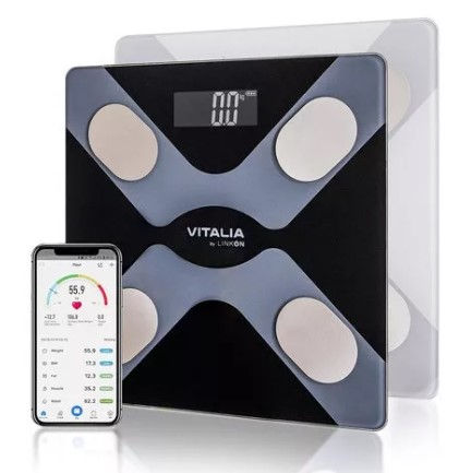 Miniatura: Balanza Pesa Digital Inteligente Vitalia Bluetooth Smart App Negro