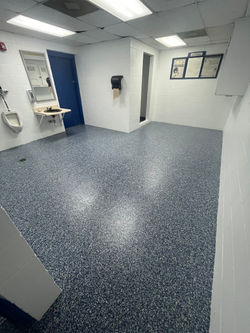 Epoxy Flake Locker Room