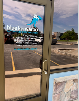 The blue kangaroo can't wait to greet you in Billings Montana