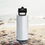 Thumbnail: Ground, Hydrate, Reiki Repeat Stainless steel water bottle with a straw lid