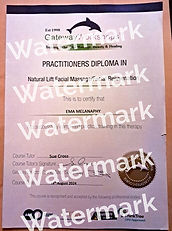 Ema Melanaphy's Facial Rejuvenation "Natural Lift" Massage certificate