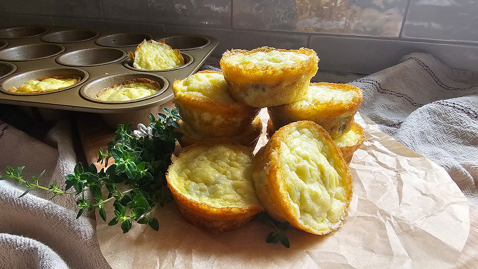 Egg Bites with Mushrooms and Gruyère Cheese