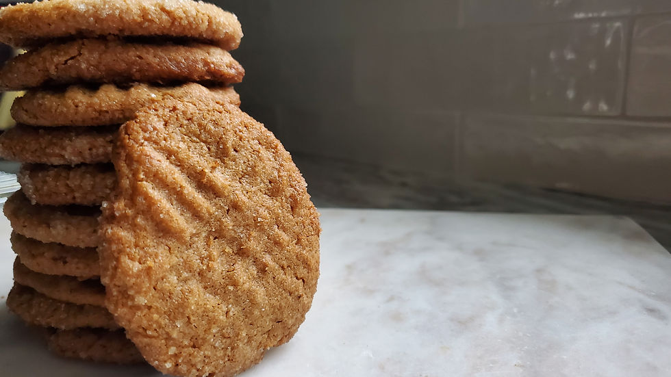 {3 Ingredient} Peanut Butter Cookies