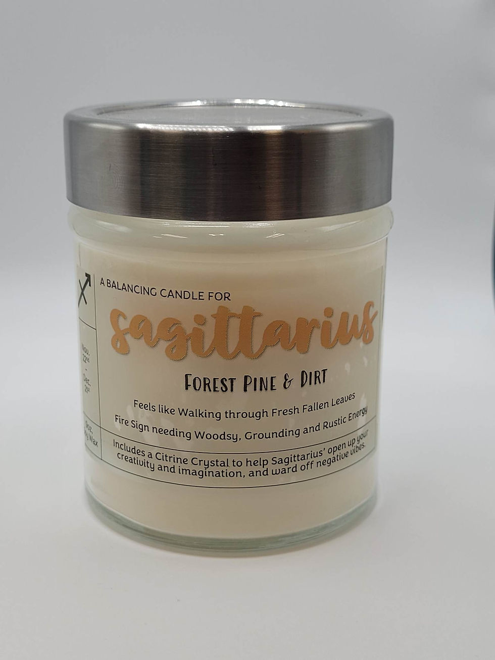 Sagittarius Balancing Candle