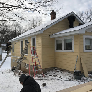 Deephaven, MN siding project in progress