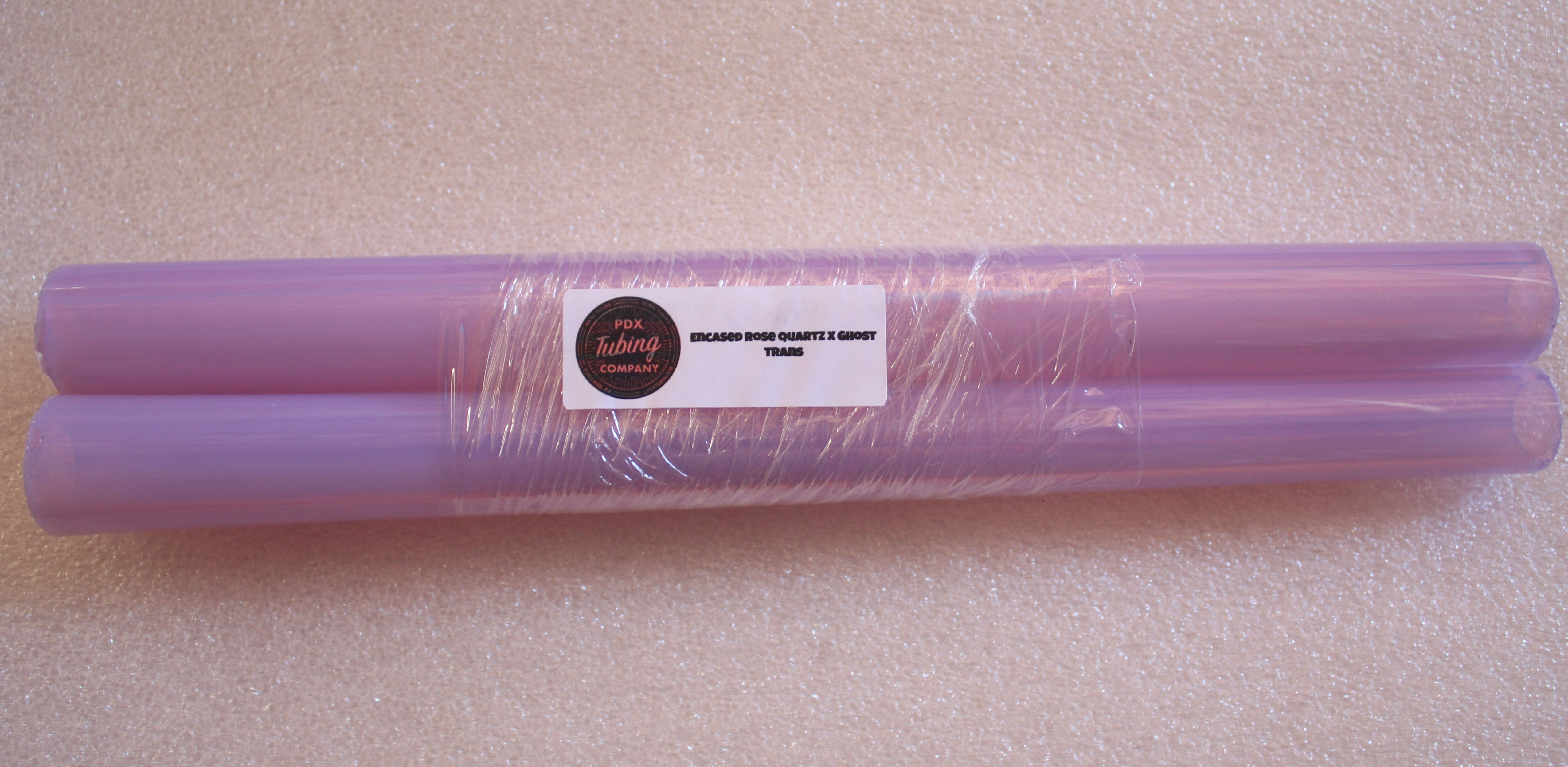 Encased Rose Quartz x Ghost - PDX Tubing Co.