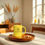 Thumbnail: Benz Yellow Ceramic Creative High-temperature Resistant Coffee Cup Mug 350ml