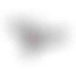 Ceiling fan with three dark brown blades and a sleek, modern design against a white background.