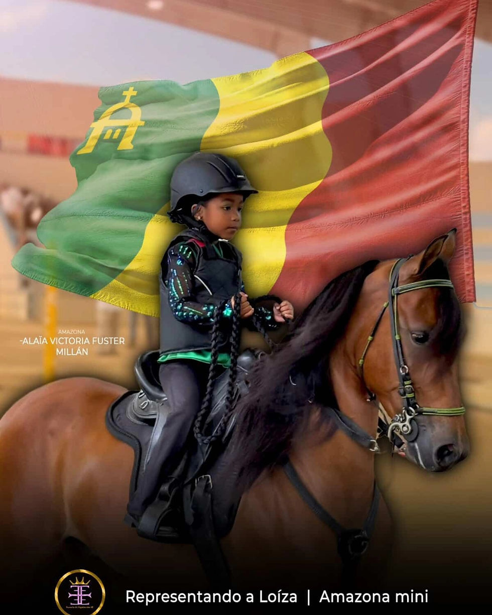 Alaía Victoria Fuster Millán dirá presente en la categoría amazonas minis 4-5 años representando a su pueblo de Loíza y su Escuela de Equitación 4E