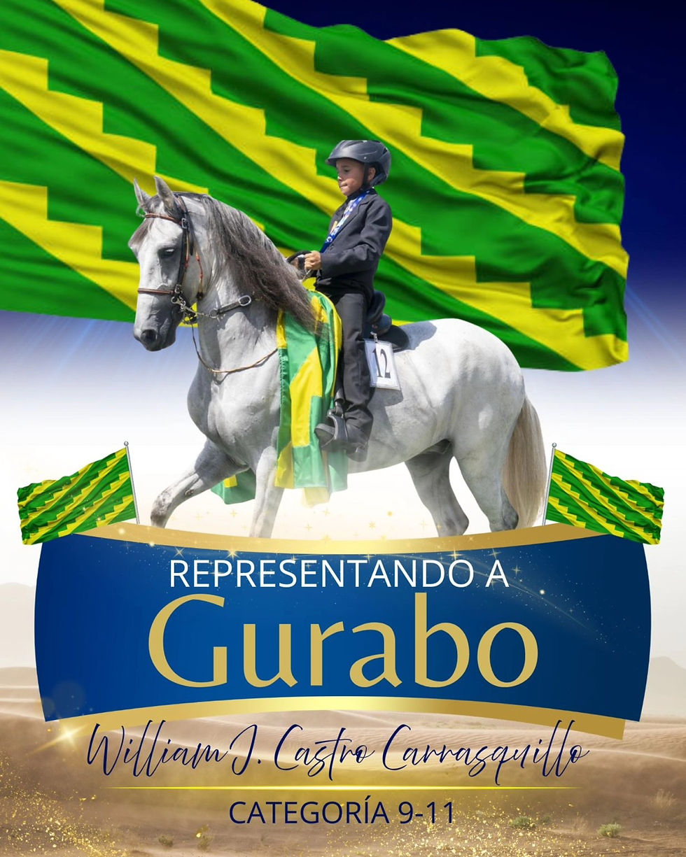 William Castro Carrasquillo dirá presente en la categoría jinetes 9-11 años representando a su pueblo de Gurabo y su Escuela de Equitación OR.