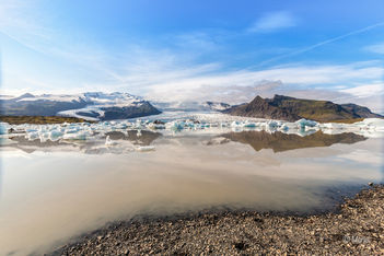 Eislandschaft in Island.