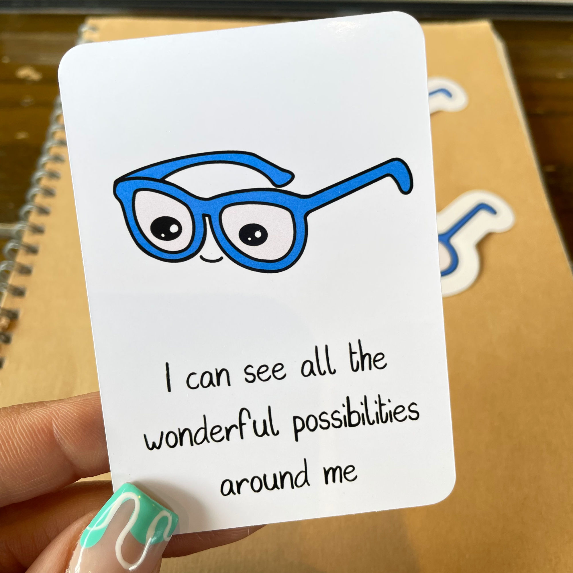 "Iris" - Sticker & Affirmation Card Pack