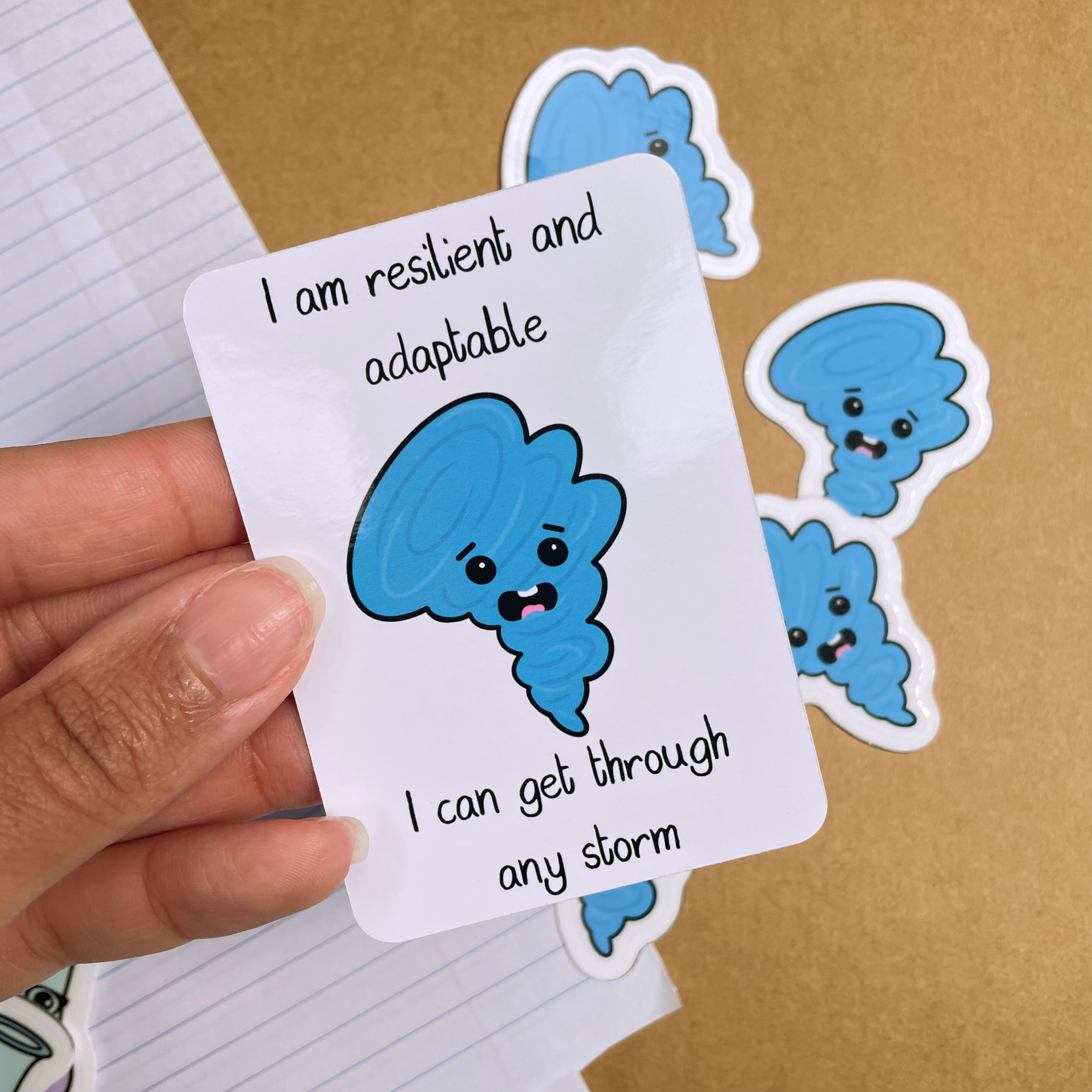 "Terry Tornado" - October's Very Odd Affirmation Card