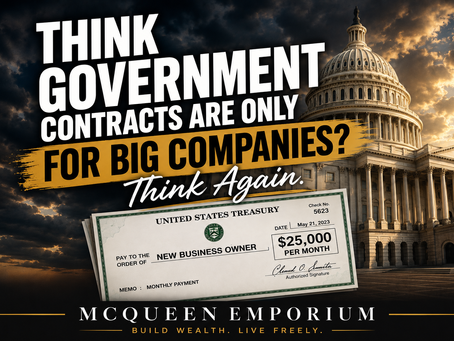 💼 Think Government Contracts Are Only for Big Companies? Think Again.