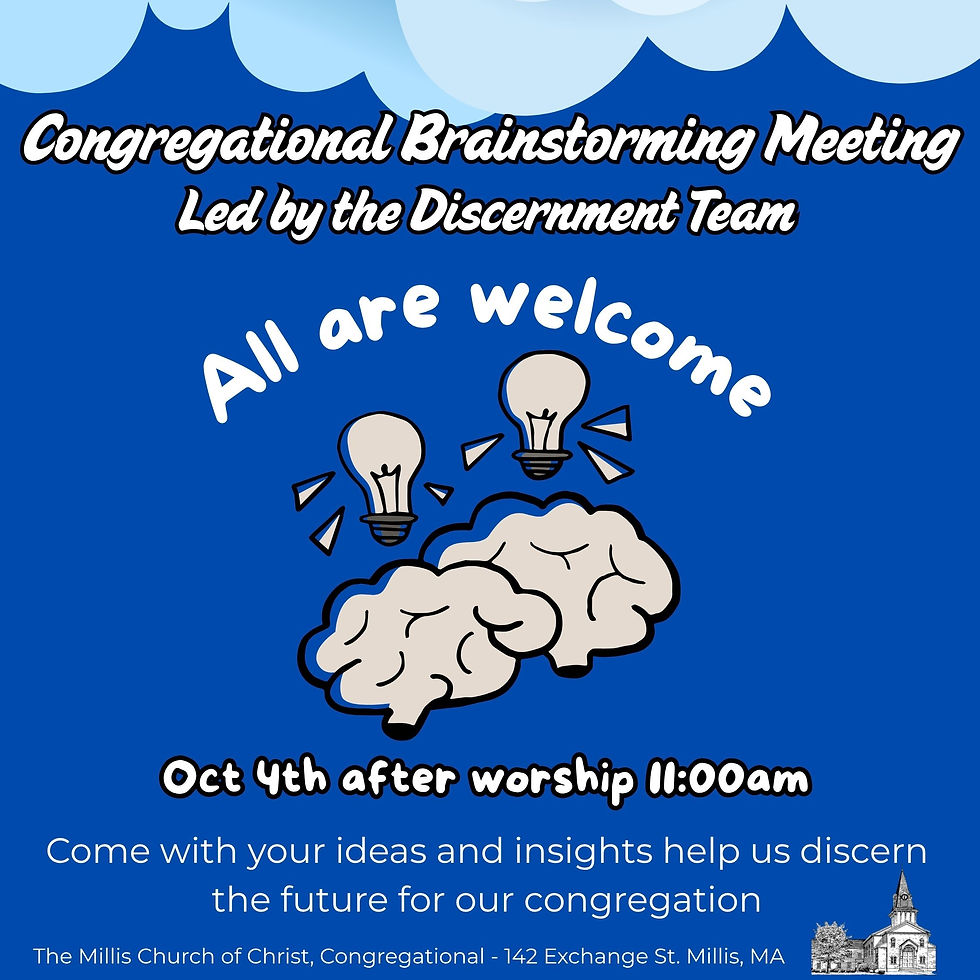 Congregational Brainstorm Meeting