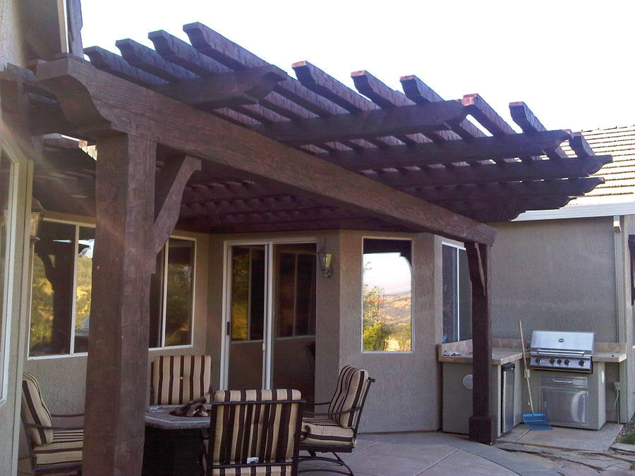 P009 - Hand-hewn Pergola
