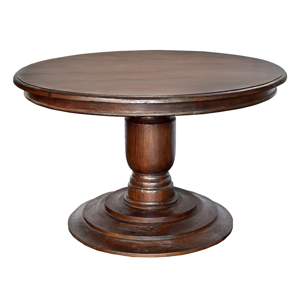 Thumbnail: MAH440 - Jackie Round Pedestal Dining Table 4 ft