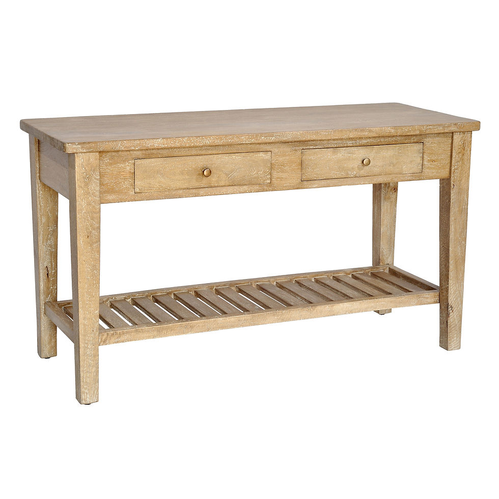 Thumbnail: MAH318 - Hampshire 2 Drawer Table with Shelf