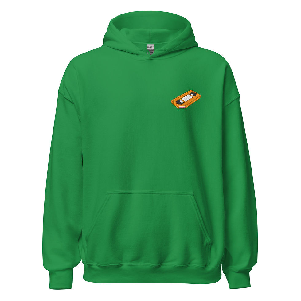 Thumbnail: Everything Is Cake Orange VHS Unisex Hoodie