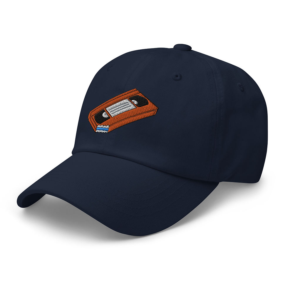 Thumbnail: Everything Is Cake Orange VHS Embroidered Hat