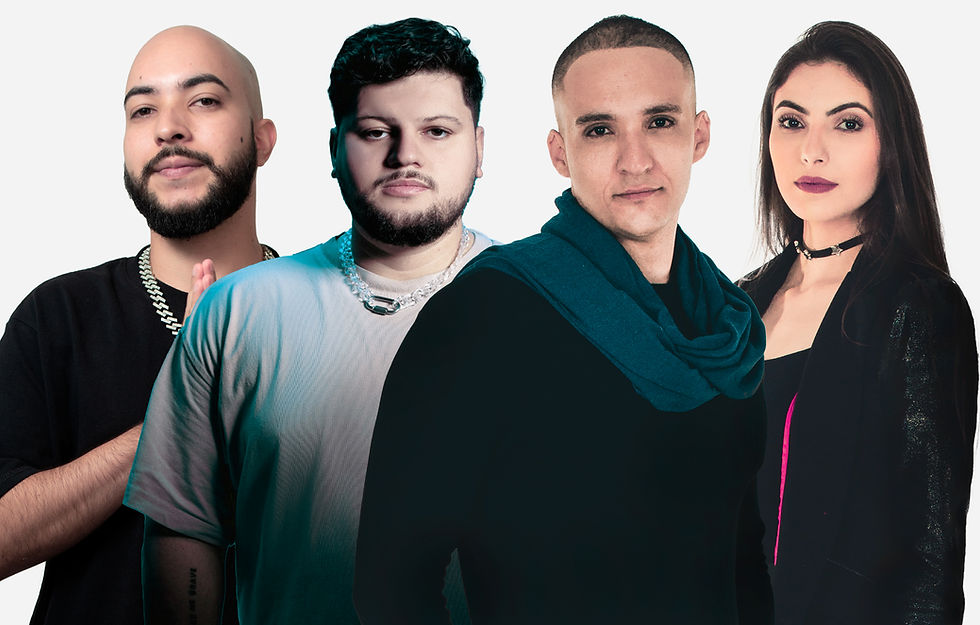 Imagem com foto de GV3, Gui Brazil e Duo Franco.