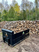 Large pile of wood