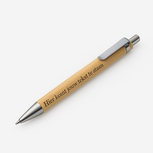 Bamboe balpen | blauw | Eco geschenk Bamboe balpen | blauw | Eco geschenk