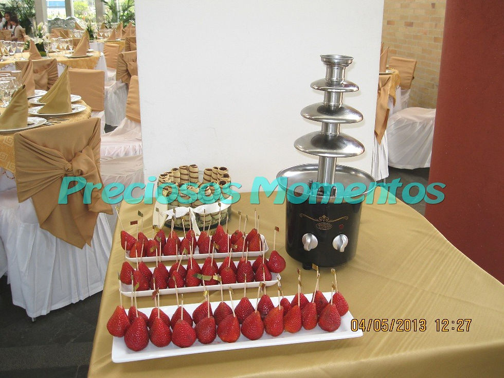 fuente de chocolate