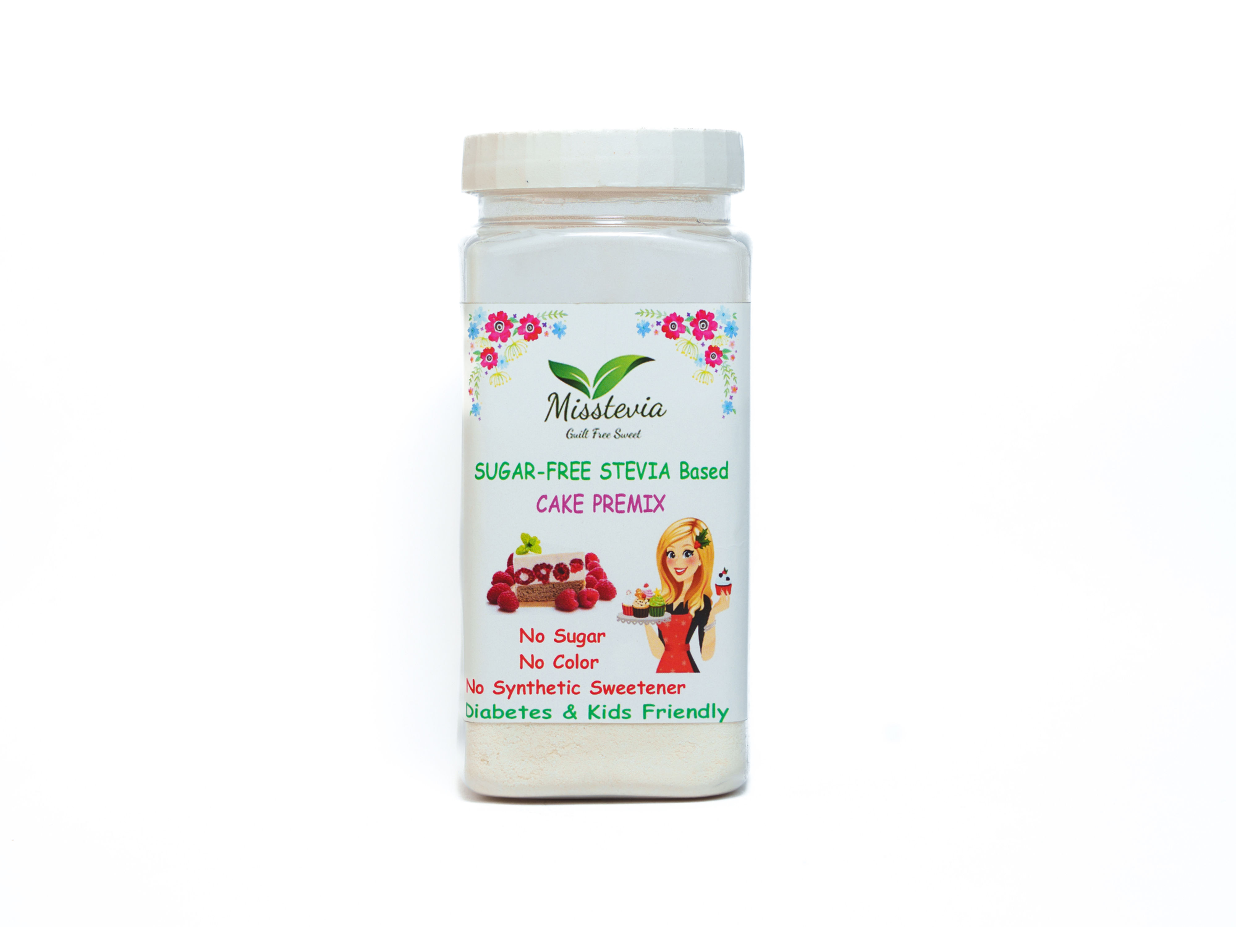 Stevia sweetened Cake premix(200gm)."Taste Better than Sugar based Cake"