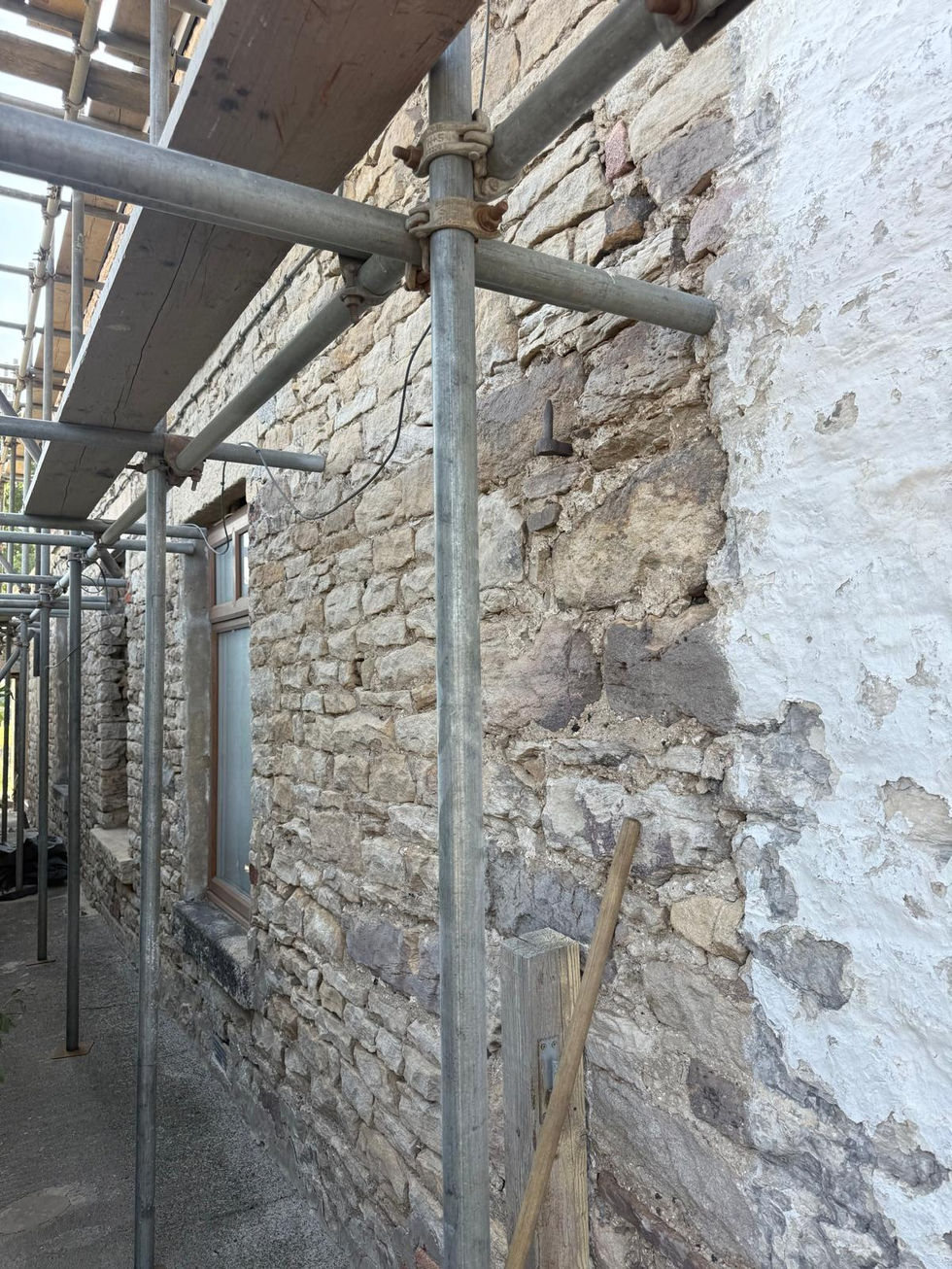 Sandblasting Farm Buildings