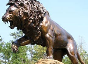 Restored Bronze Statue