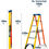 Thumbnail: Werner Adjustastep Pro® Fibreglass Stepladder 8 Tread